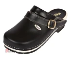Obuwie Medyczne Buxa model FPU10p Czarny z paskiem na pięte Supercomfort