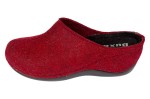 Eleganckie kapcie damskie na koturnie Buxa ANATOMIC BZ350 bordowy