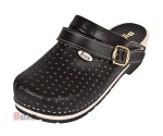 Obuwie Medyczne Supercomfort FPU11p Czarny z paskiem na pięte