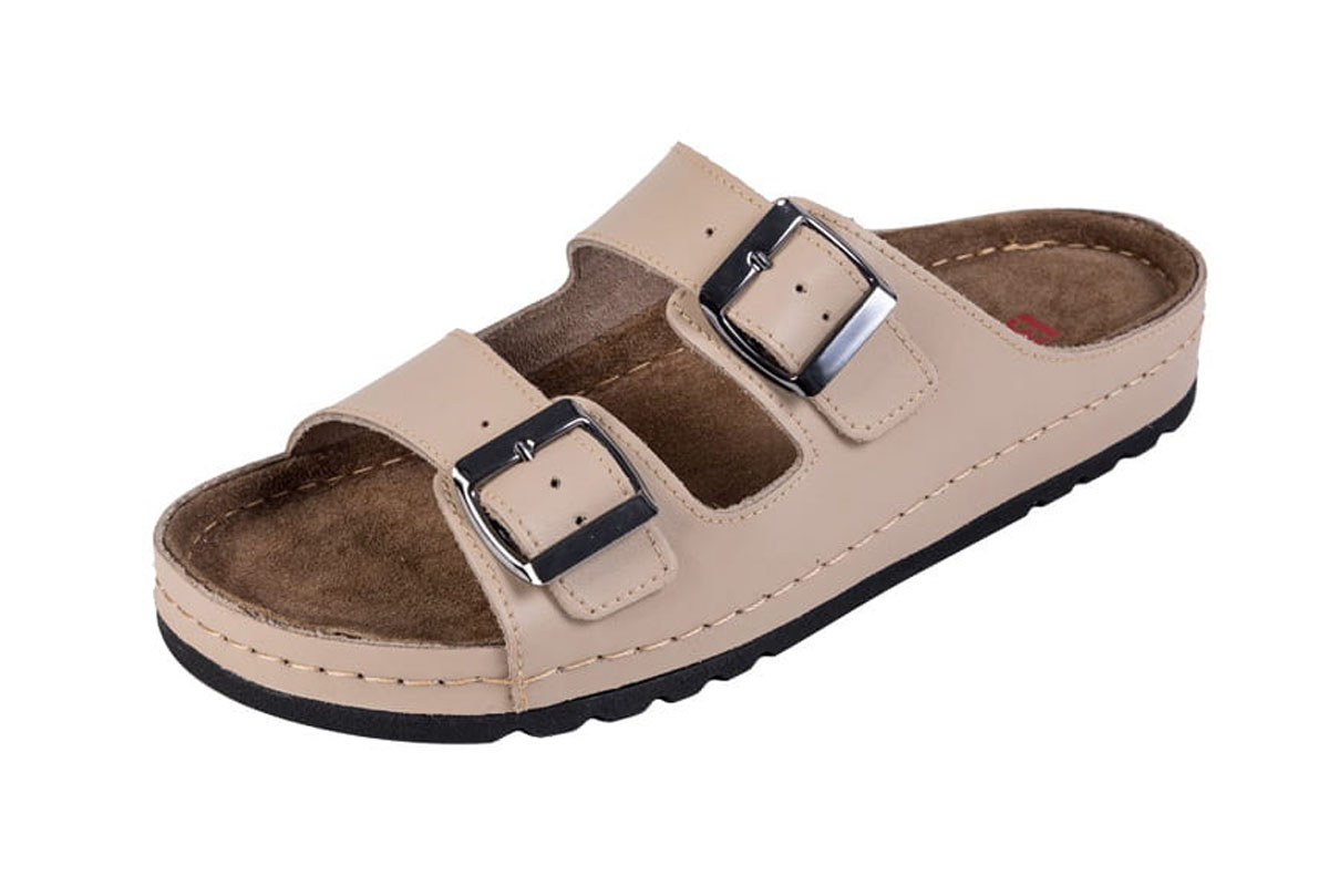 Skórzane klapki typu Birkenstock- Buxa BZ110