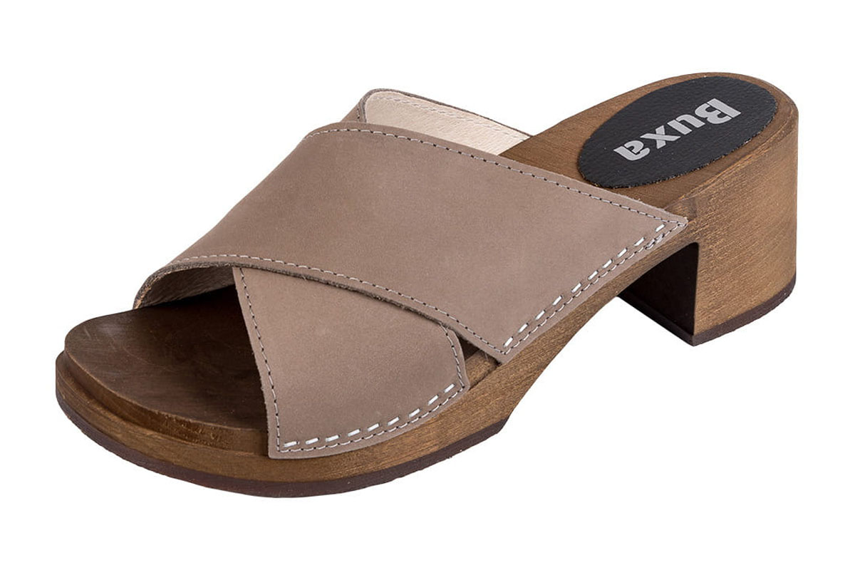 eleganckie drewniaki chodaki odkryte